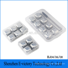 New Food Grade Healthy Metal Ice Cube Stainless Steel Whisky Stones